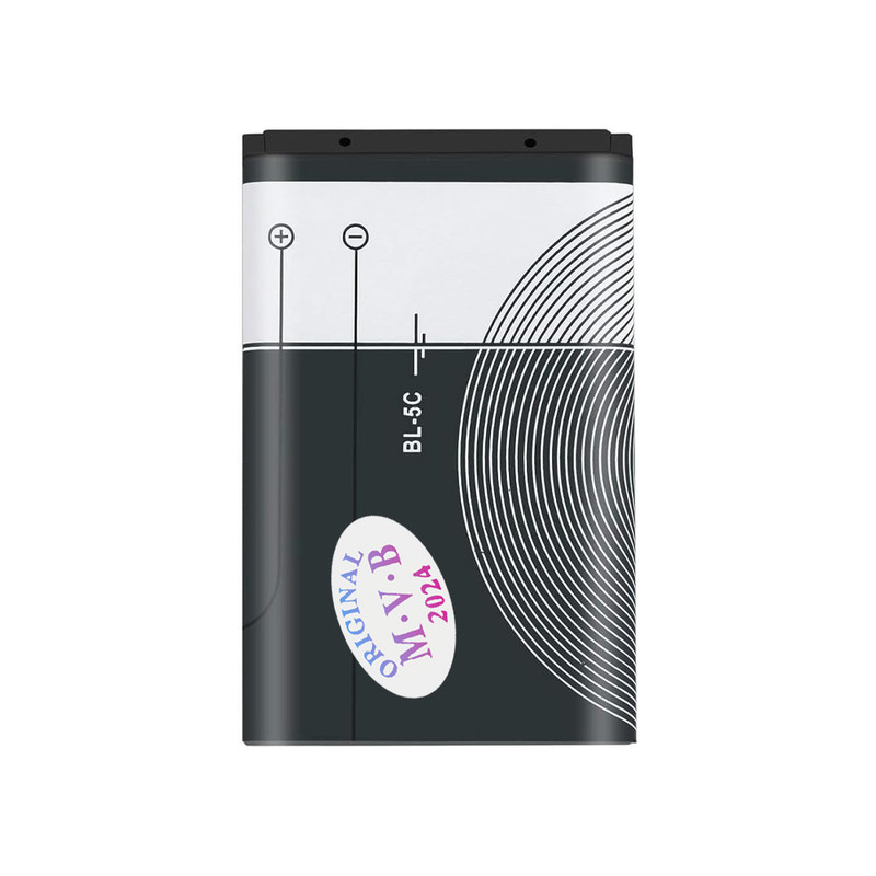 باتری موبایل ام وی بی مدل BL-5C ظرفیت 1020 میلی آمپر ساعت مناسب برای گوشی موبایل نوکیا 105 / 106 / 107 / 1200 / 1280